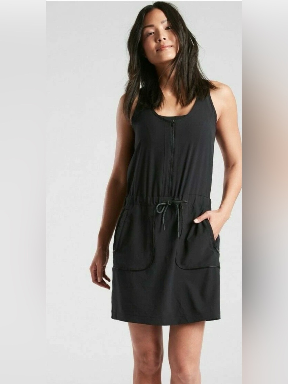 ATHLETA Black Expedition Skort Dress UPF Sz 22